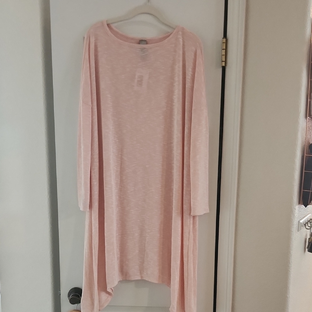 GO Couture‎ Pink Long Sleeve Tunic Dress, size small